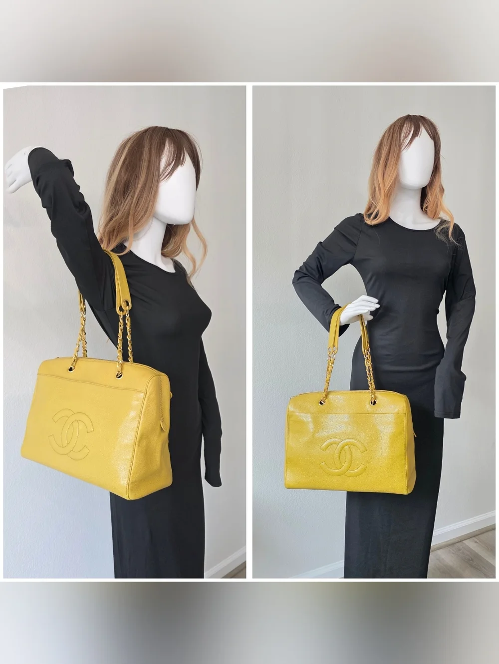Auth Chanel CC Caviar Coco Mark Shoulder Bag - Picture 3 of 12
